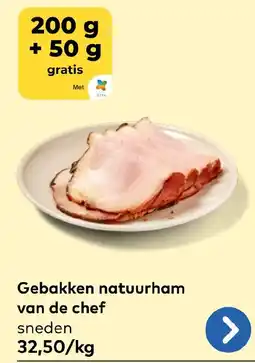 Bio Planet Gebakken natuurham van de chef sneden aanbieding