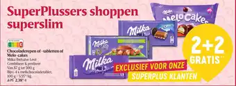 Chocoladerepen of -tabletten of melo-cakes