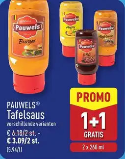 ALDI Pauwels Tafelsaus aanbieding