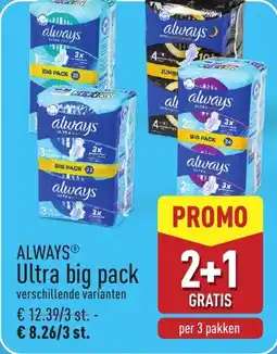 ALDI Always Ultra big pack aanbieding