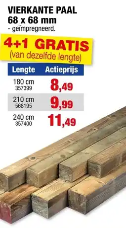 Hubo Vierkante paal aanbieding