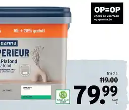 GAMMA GAMMA Superieur muurverf RAL9003 aanbieding