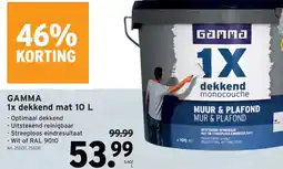 GAMMA Gamma 1x dekkend mat aanbieding