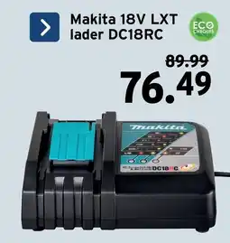 GAMMA Makita 18v lxt lader dc18rc aanbieding