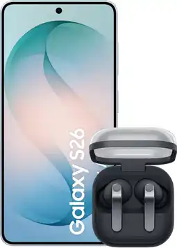 Coolblue Samsung Galaxy S26 256GB Lichtblauw 5G + Samsung Galaxy Buds4 Pro Zwart aanbieding