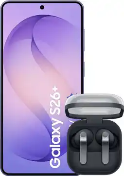 Coolblue Samsung Galaxy S26 Plus 256GB Donkerblauw 5G + Samsung Galaxy Buds4 Pro Zwart aanbieding