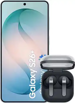 Coolblue Samsung Galaxy S26 Plus 256GB Lichtblauw 5G + Samsung Galaxy Buds4 Pro Zwart aanbieding