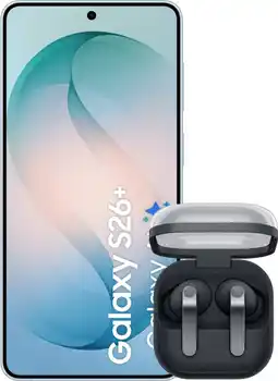 Coolblue Samsung Galaxy S26 Plus 512GB Lichtblauw 5G + Samsung Galaxy Buds4 Pro Zwart aanbieding