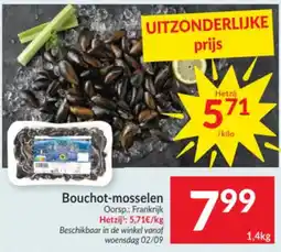 Intermarché Bouchot-mosselen aanbieding