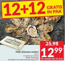 Intermarché Holle Zeeuwse oesters aanbieding