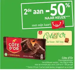 Intermarché Côte d'Or Chocoladetabletten aanbieding