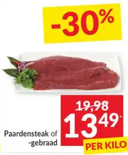 Intermarché Paardensteak of -gebraad aanbieding