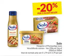 Intermarché Solo Margarine of Plantaardige room aanbieding