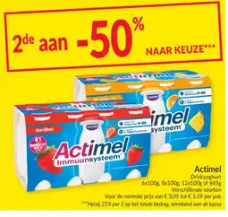 Intermarché Actimel Drinkyoghurt aanbieding
