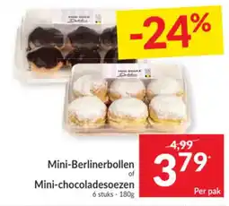 Intermarché Mini-Berlinerbollen of Mini-chocoladesoezen aanbieding