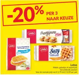 Intermarché Lotus Wafels, gebakjes of peperkoek aanbieding