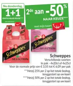 Intermarché Schweppes Selection aanbieding