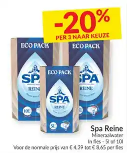 Intermarché Spa Reine Mineraalwater aanbieding