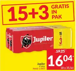Intermarché Jupiler in blikje aanbieding
