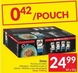 Intermarché Sheba Pouches voor katten aanbieding