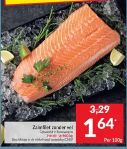 Intermarché Zalmfilet zonder vel aanbieding