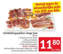 Intermarché Ontdekkingspakket droge ham aanbieding