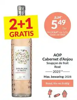 Intermarché Aop cabernet d'anjou soupcon de fruit rose aanbieding