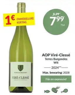 Intermarché Aop viré-clessé terres burgondes wit aanbieding