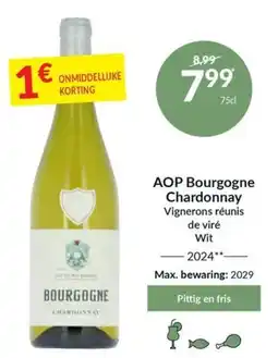 Intermarché AOP Bourgogne Chardonnay aanbieding