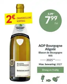 Intermarché Aop bourgogne aligoté blason de bourgogne wit aanbieding