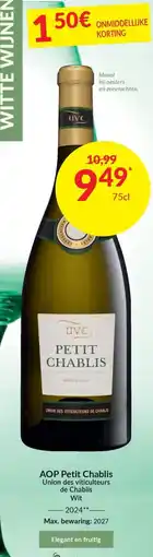 Intermarché AOP Petit Chablis aanbieding