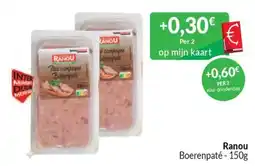 Intermarché Ranou Boerenpaté aanbieding