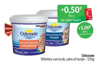 Rillettes van krab, zalm of tonijn
