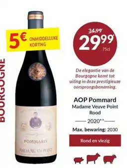 Intermarché Aop pommard madame veuve point rood aanbieding