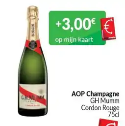Intermarché AOP Champagne GH Mumm Cordon Rouge aanbieding