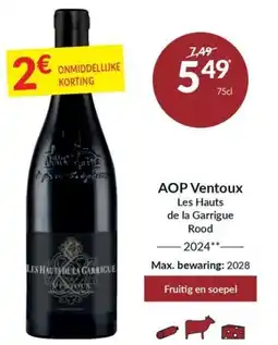 Intermarché Aop ventoux les hauts de la garrigue rood aanbieding
