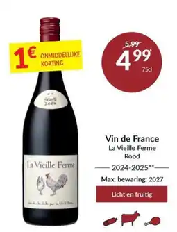Intermarché Vin de France La Vieille Ferme Rood aanbieding