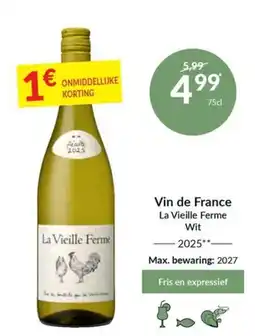 Intermarché Vin de France La Vieille Ferme Wit aanbieding