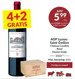 Intermarché Aop lussac-saint-émilion château coudroy rood aanbieding