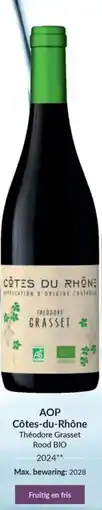 Intermarché AOP Côtes-du-Rhône Théodore Grasset Rood BIO aanbieding