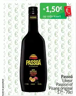 Intermarché Passoã likeur aanbieding