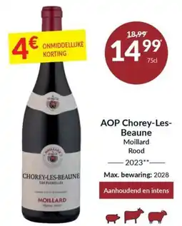 Intermarché Aop chorey-les-beaune moillard rood aanbieding