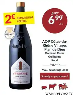 Intermarché Aop cotes-du-rhone villages plan de dieu aanbieding