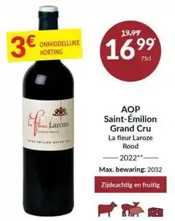 Intermarché Aop saint-émilion grand cru la fleur laroze rood aanbieding