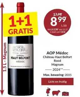 Intermarché Aop medoc chateau haut belfort rood aanbieding