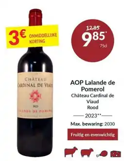 Intermarché Aop lalande de pomerol chateau cardinal de viaud rood aanbieding