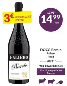 Intermarché Docg barolo faliero rood aanbieding