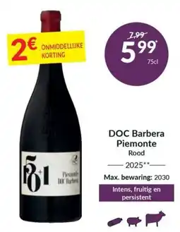 Intermarché DOC Barbera Piemonte Rood aanbieding