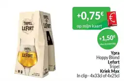 Intermarché Ypra Hoppy Blond Lefort Tripel Kriek Max aanbieding