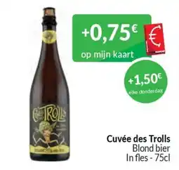 Intermarché Cuvée des Trolls Blond bier aanbieding